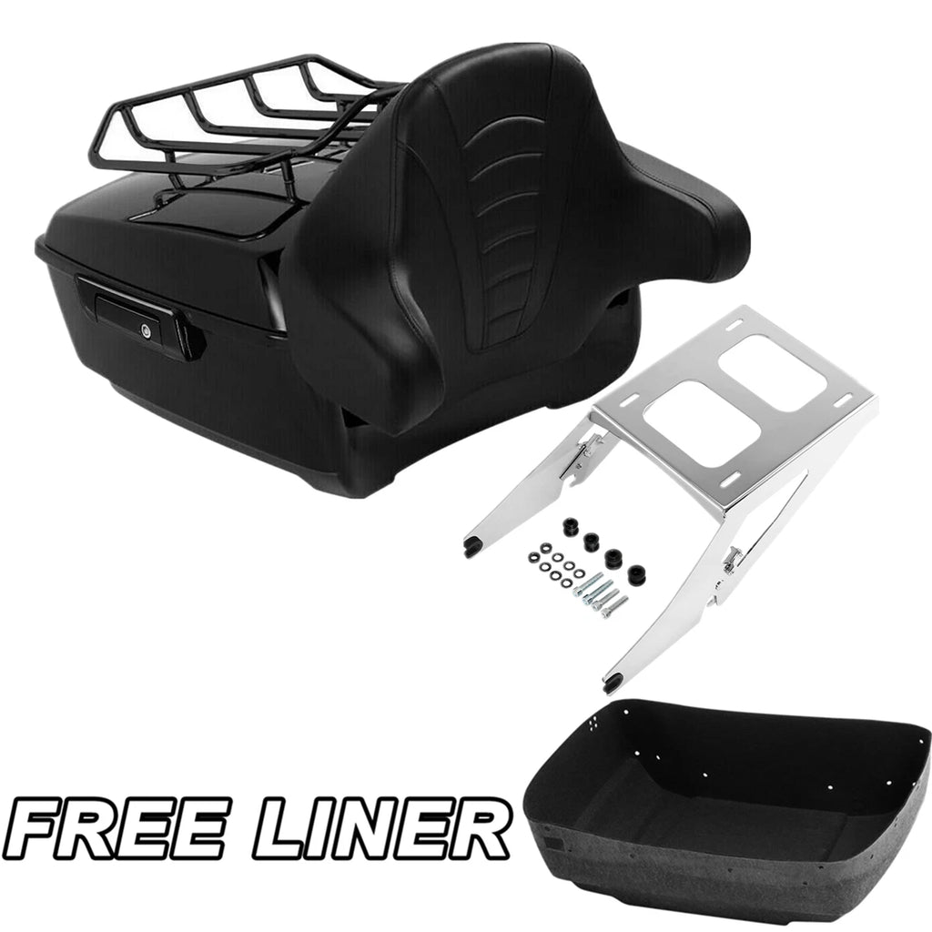 Trunk Mount Rack Backrest Pad for Harley Sport Glide FLSB (2018–2025)