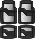 Set of 4 Cat DiamondShield Rubber Floor Mats for Cars Trucks SUV (All Weather)