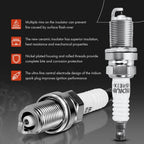Set of 6 Ignition Coils & Iridium Spark Plugs for Hyundai Santa Fe (2007–2009)