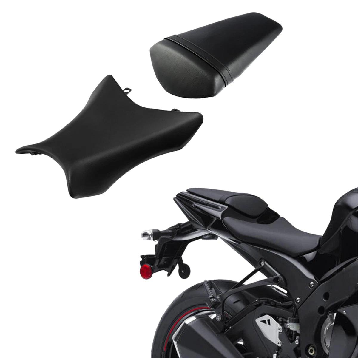 Driver & Passenger Seat for Kawasaki Ninja ZX10R (2011–2015)