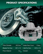 Rear Pair Brake Calipers w/ Bracket for Nissan 350Z, Murano, Quest, Infiniti G35