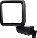 Left Driver Side Power Heated Mirror for Jeep Wrangler Gladiator (2018–2024)