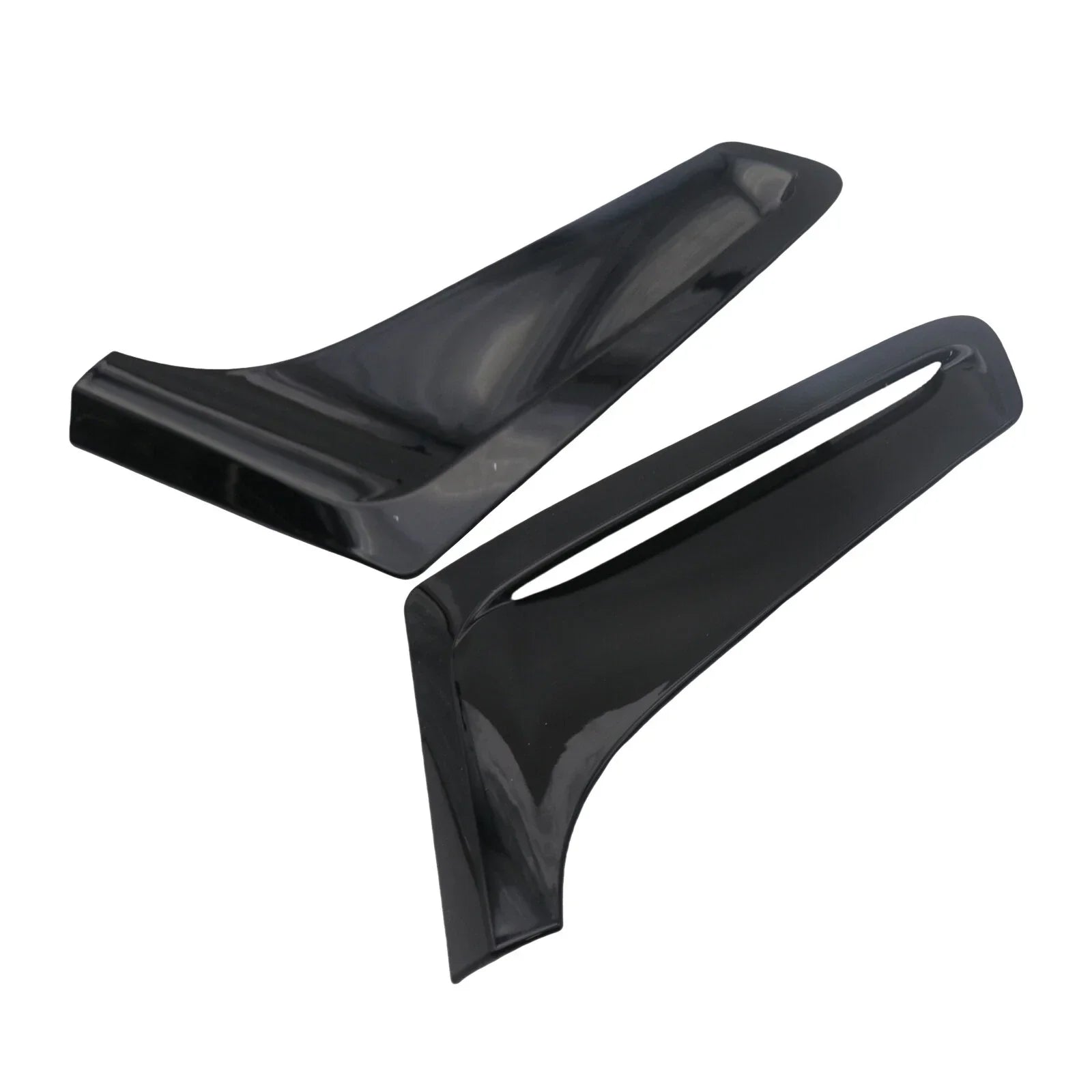 2 x Glossy Black Fender Side Air Duct Molding Trims for BMW 7-Series G12 (2016–2019)