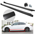 Set of 4 Black Side Skirt Extensions for Toyota Camry (2018–2023)