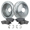 Rear Brake Disc Rotors and Pads Kit for Nissan Frontier, Xterra, Suzuki Equator