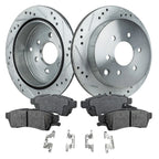 Rear Brake Disc Rotors and Pads Kit for Nissan Frontier, Xterra, Suzuki Equator