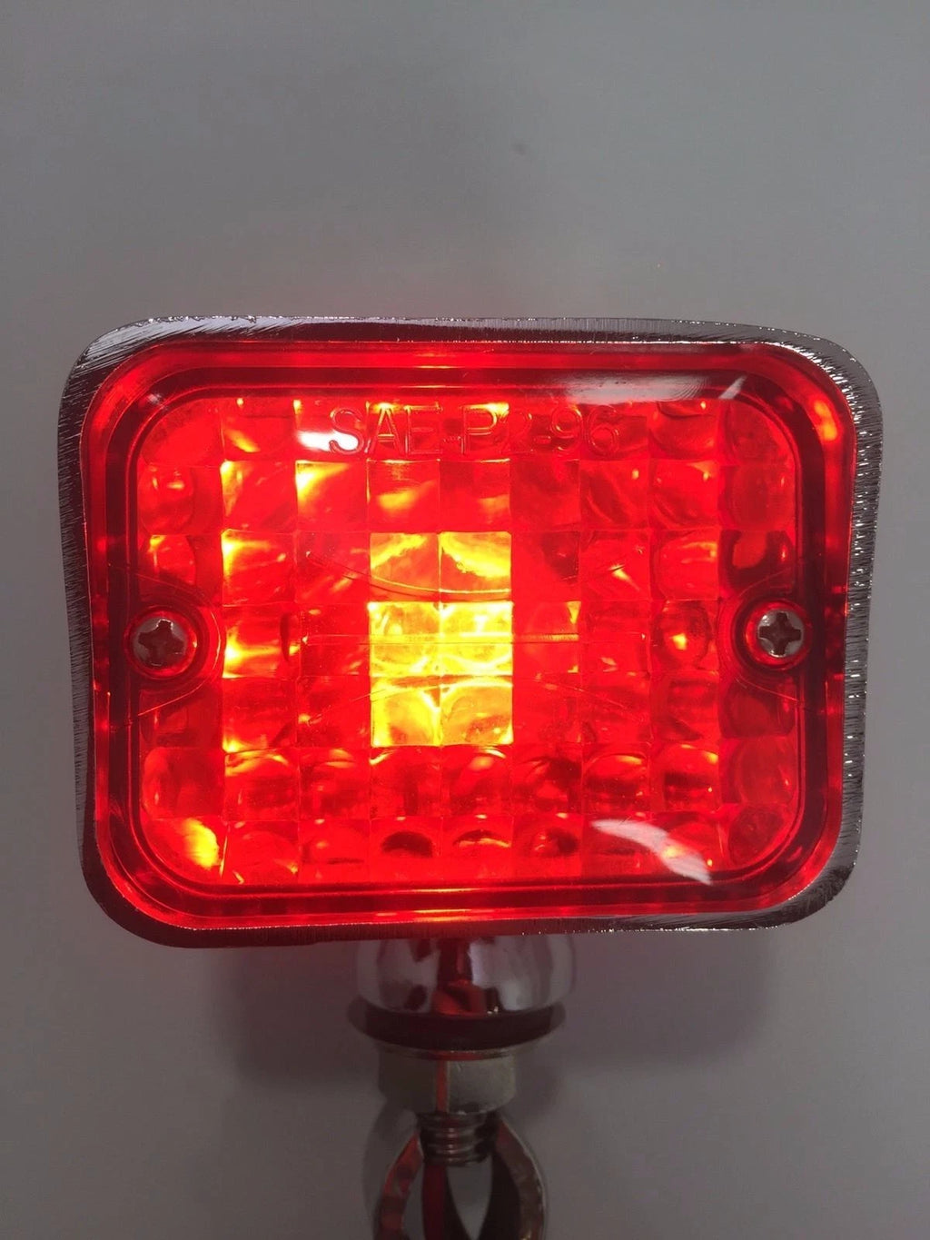 Brake Lamp Red Turn Signal Indicator Light Chrome Metal Hooded Bullet for Jeep (2007–2018)