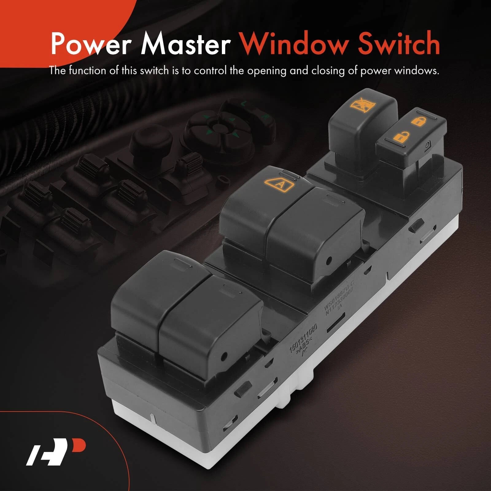 Front Left Power Window Switch for Nissan Rogue (2010-2013)