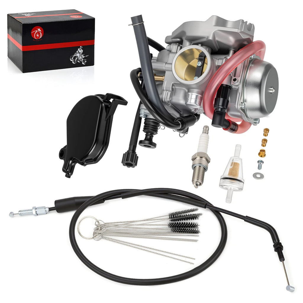 Carburetor for Kawasaki Prairie 400 KVF400 2x4 4x4 (1999–2002) w/ Cable