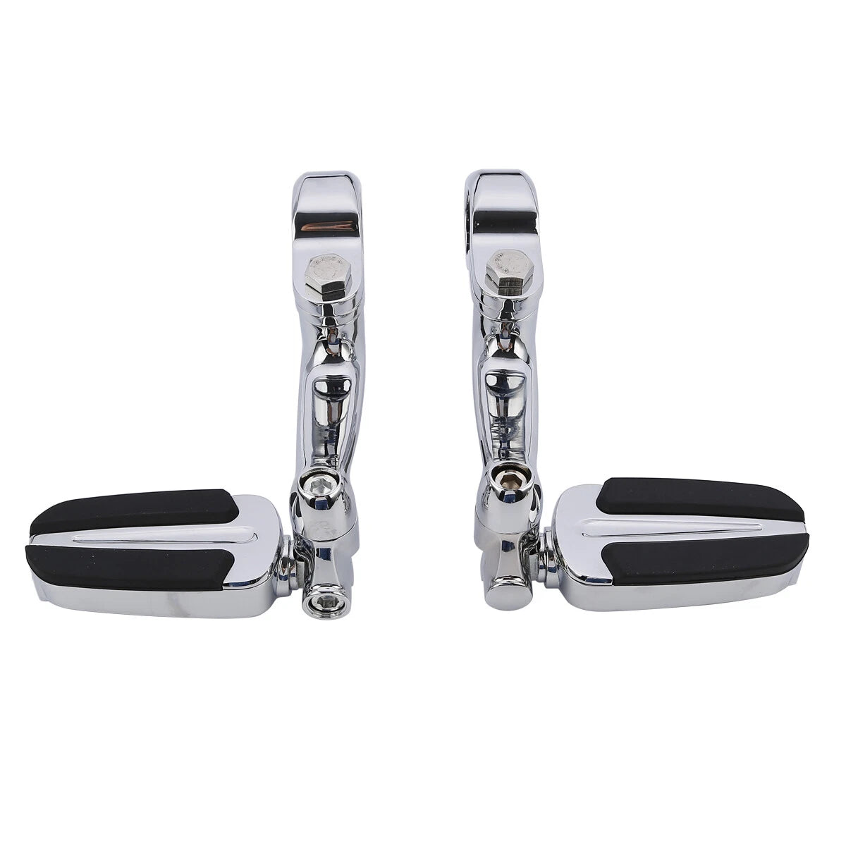 Chrome Highway Engine Guard Foot Pegs for Harley Softail Deluxe (2018–2023)