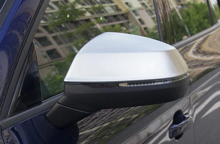 Side Wing Mirror Cap Covers Chrome wLane Assist for Audi Q7 4M (2016–2025)