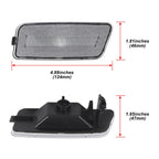 2X Clear Lens Front Bumper Side Marker Lights for VW MK6 Golf GTI (2010–2014)