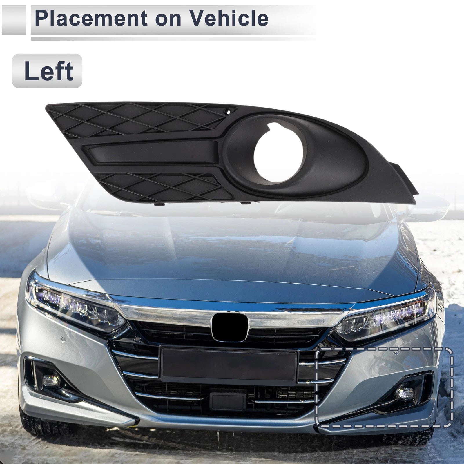 1 Pc Fog Light Grill for Ford Focus (2007–2008) No. 5M5J15A245BA