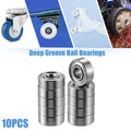 10 Pcs MR83ZZ Deep Groove Ball Bearings for Cars (3x8x3mm)