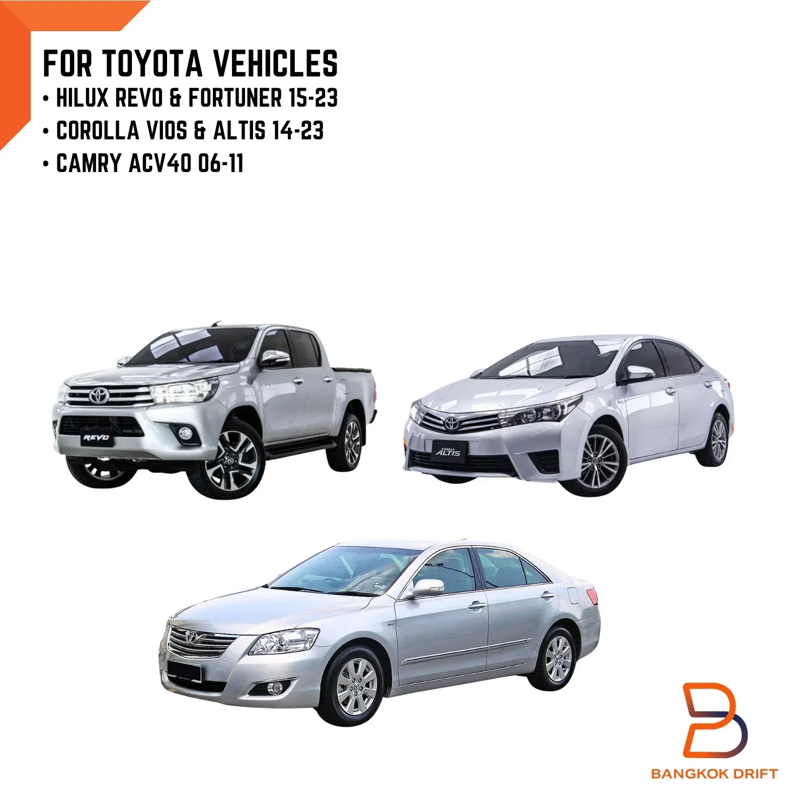 Washer Jet Spray Nozzle for Toyota Hilux Fortuner Corolla Camry (14-23)