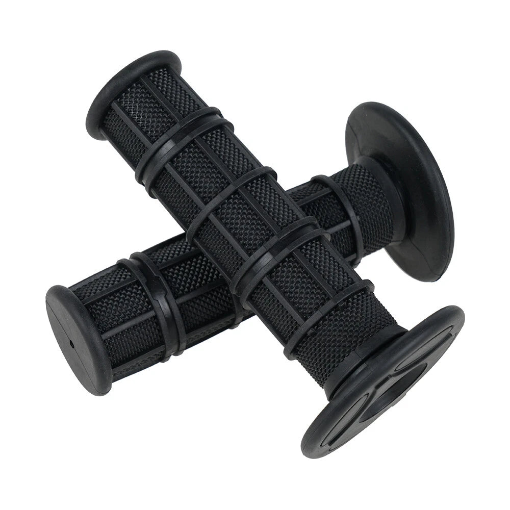 Pair of 7/8" and 1" Handlebar Hand Grips for Dirt Street Bike Motorcycle