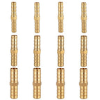 Set of 12 Brass Hose Connectors for Easy Hose Connections 6mm 8mm 10mm