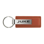 Brown Leather Keychain KC1541.JUKE - Officially Licensed for Nissan Juke