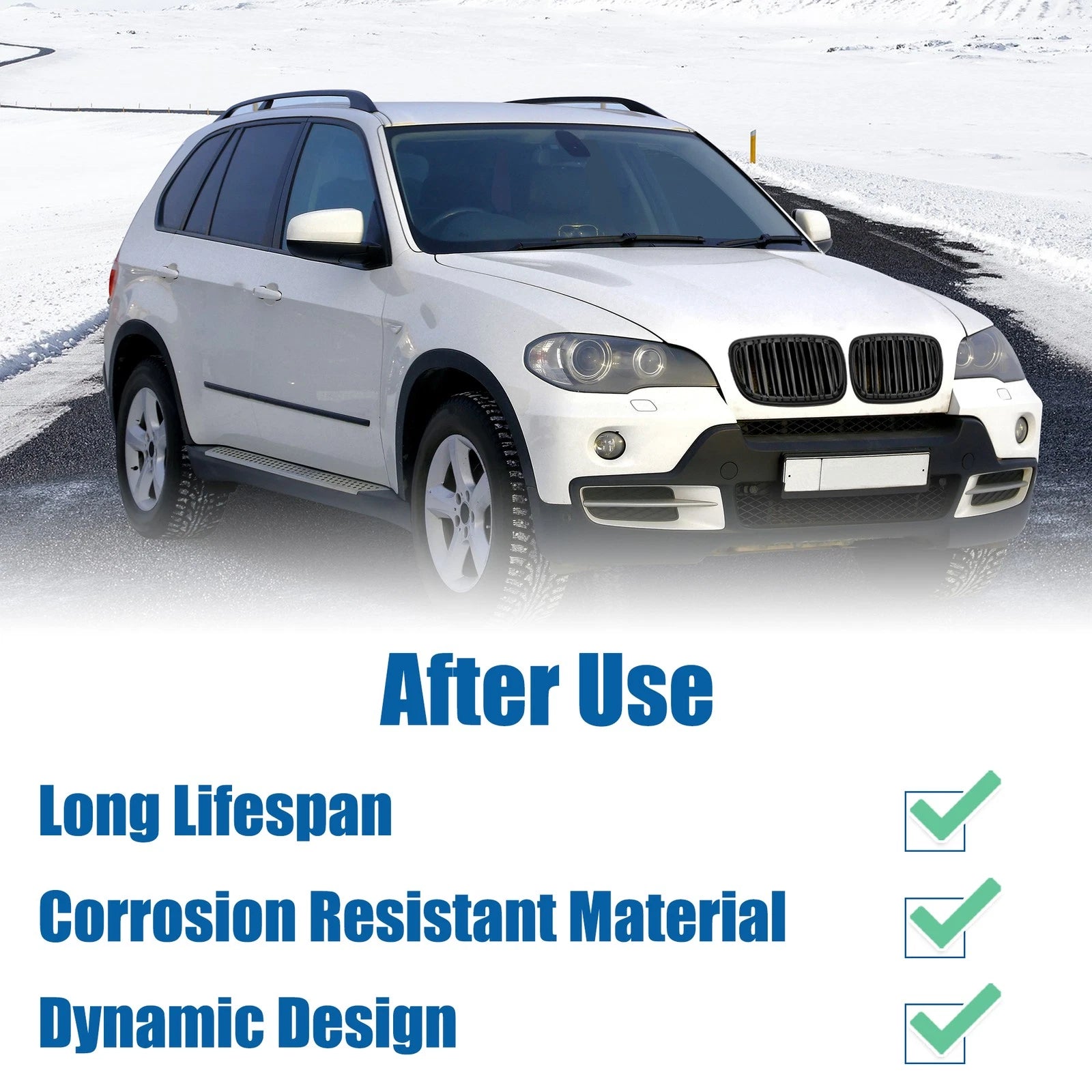 Set of 2 Front Hood Bumper Grille for BMW X5 X6 E70 (2007–2013)