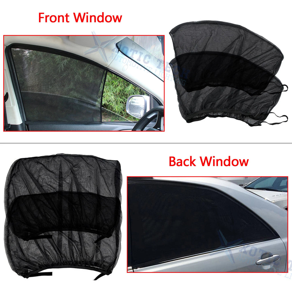 Car Side Window Sun Shade Mesh Cover for 4 Seats (2017-2020)