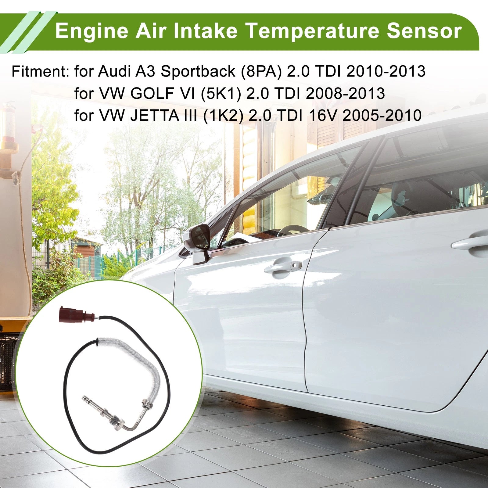 Air Charge Temperature Sensor No.3L906088J for Audi A3 Sportback (2010–2013)