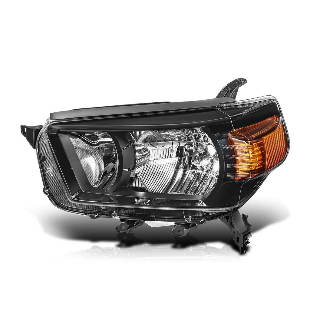 Left Side Headlight for Toyota 4Runner (2010–2013) Black/Amber