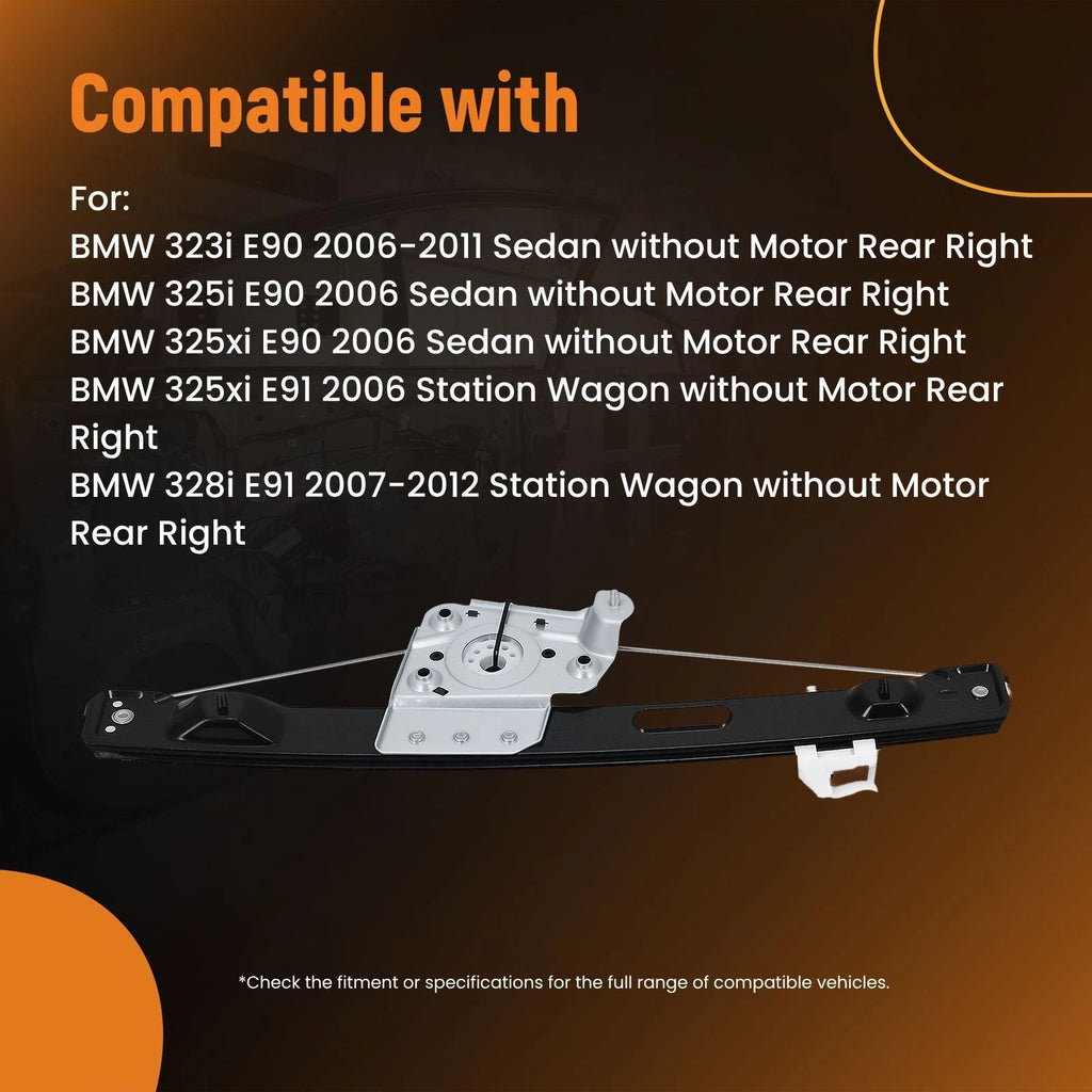 Window Regulator Assembly for BMW E90 335i xDrive (2009-2011)