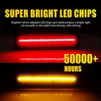 Set of 4 Smoked LED Front + Rear Side Marker Lights for Dodge Charger (1972–1974, 1984–1987)