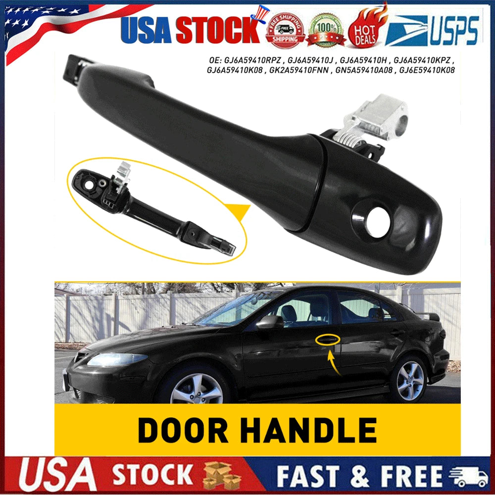 Outside Door Handle for Mazda 3 6 CX-7 CX-9 RX-8 (2004–2020)