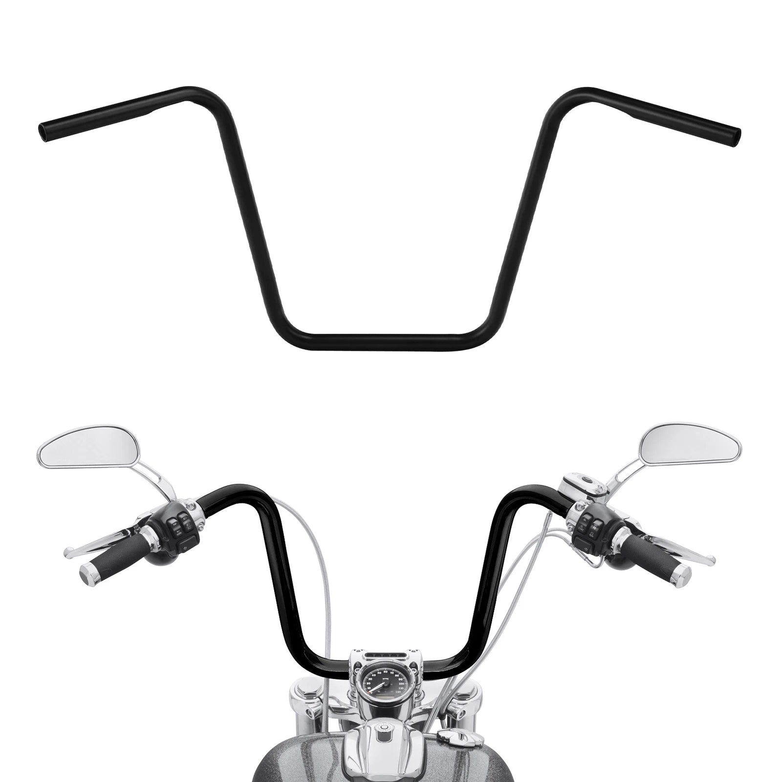 16" Rise Ape Hanger Handlebar for Harley Softail Dyna Sportster Touring