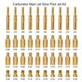 30Pcs Carburetor Main Jet & 10Pcs Slow Pilot Jet for PWK Keihin CVK OKO KOSO