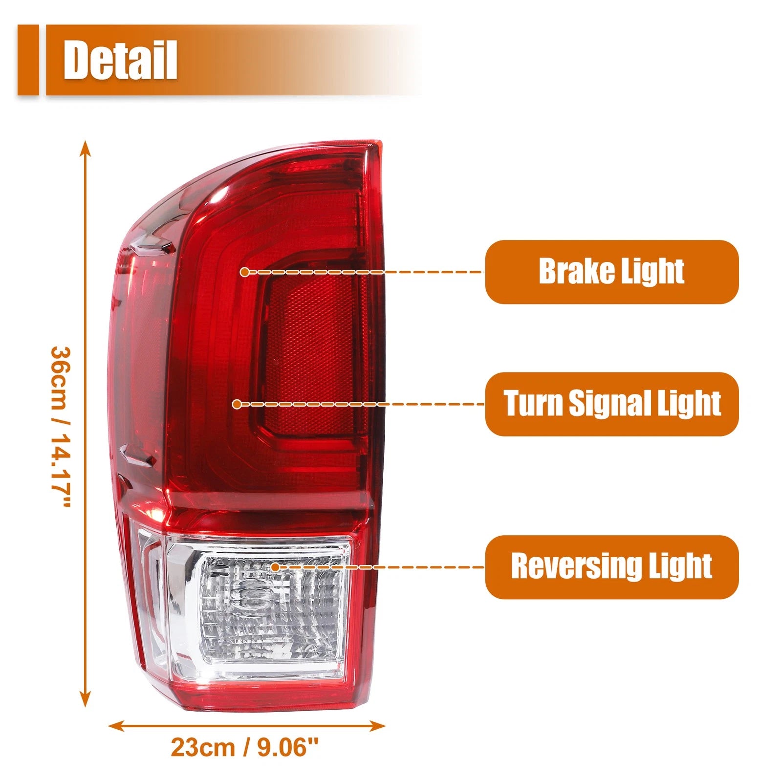 Left Side Tail Light Assembly for Toyota Tacoma (2016–2019) No. 81560-04170
