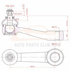 Set of 9 Ball Joints & Tie Rods for Mazda B2200 (1987–1991)