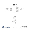 Set of 4 Terminal Circuit Breakers with Reset Button, 15 Amp FO1432-M4 for Automotive