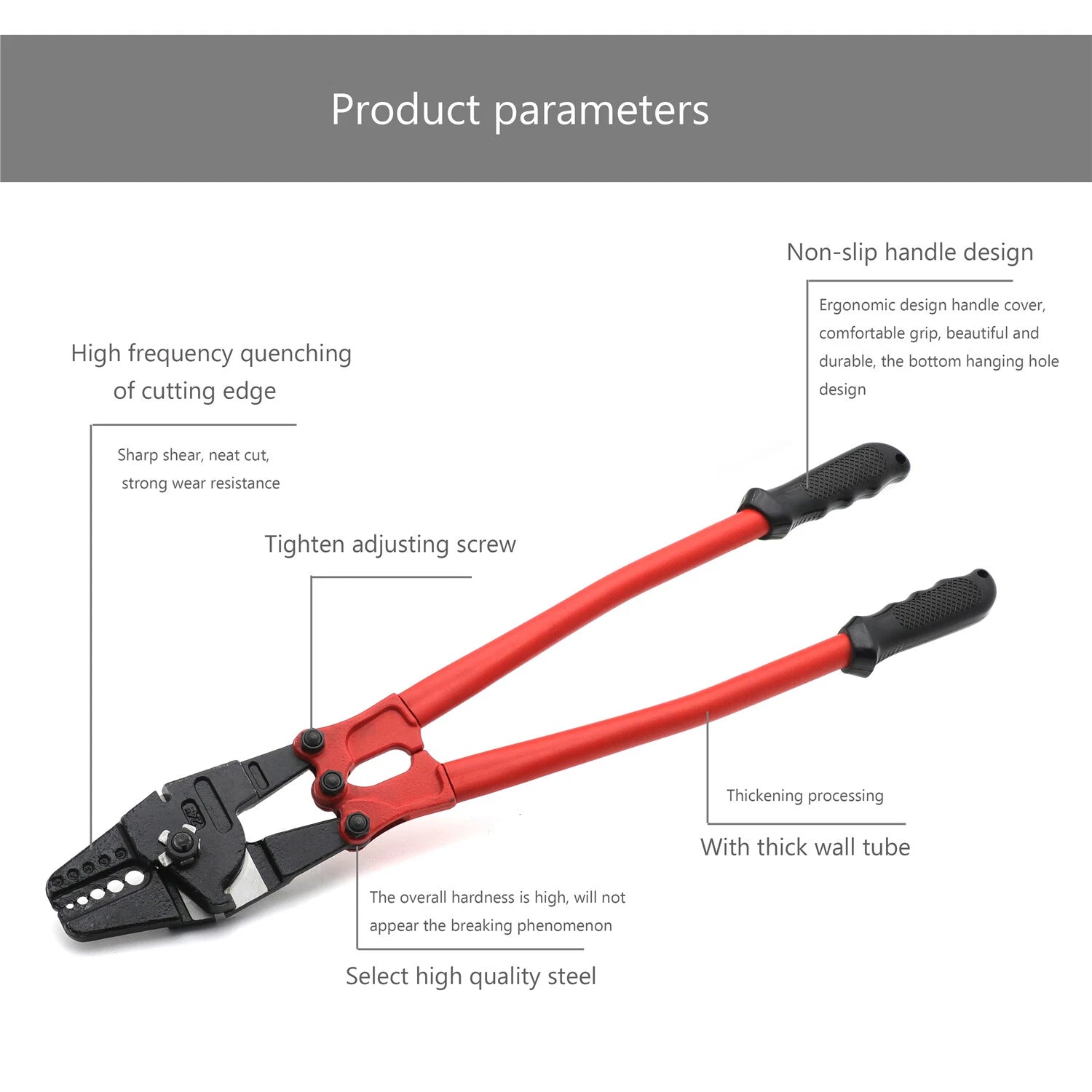 24" Hand Swager Tool for Wire Rope Cable Swage 1/16"-3/16"