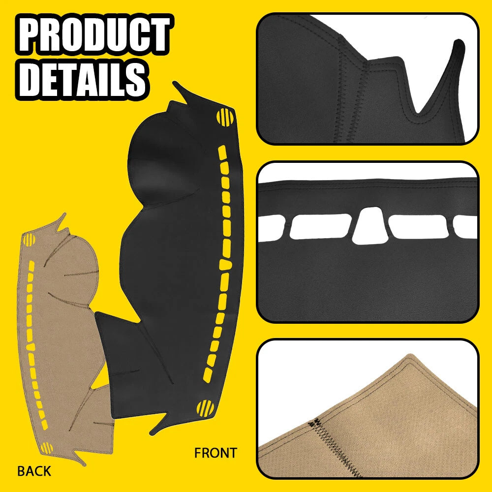 Leather Dashboard Cover for Hyundai Sonata (2011–2014)