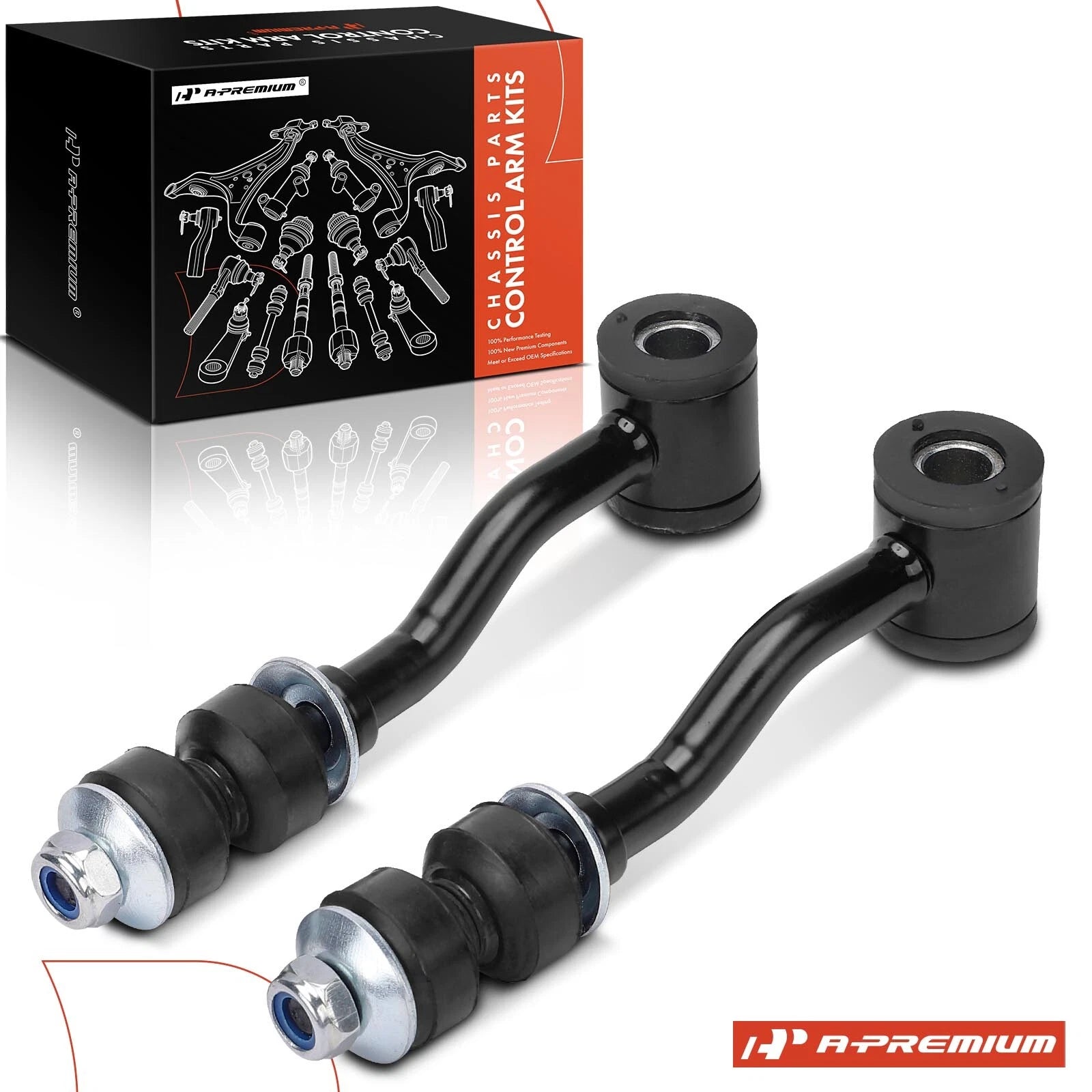 2X Front Side Sway Bar Link for Jeep XJ Cherokee (1984–1991) Comanche