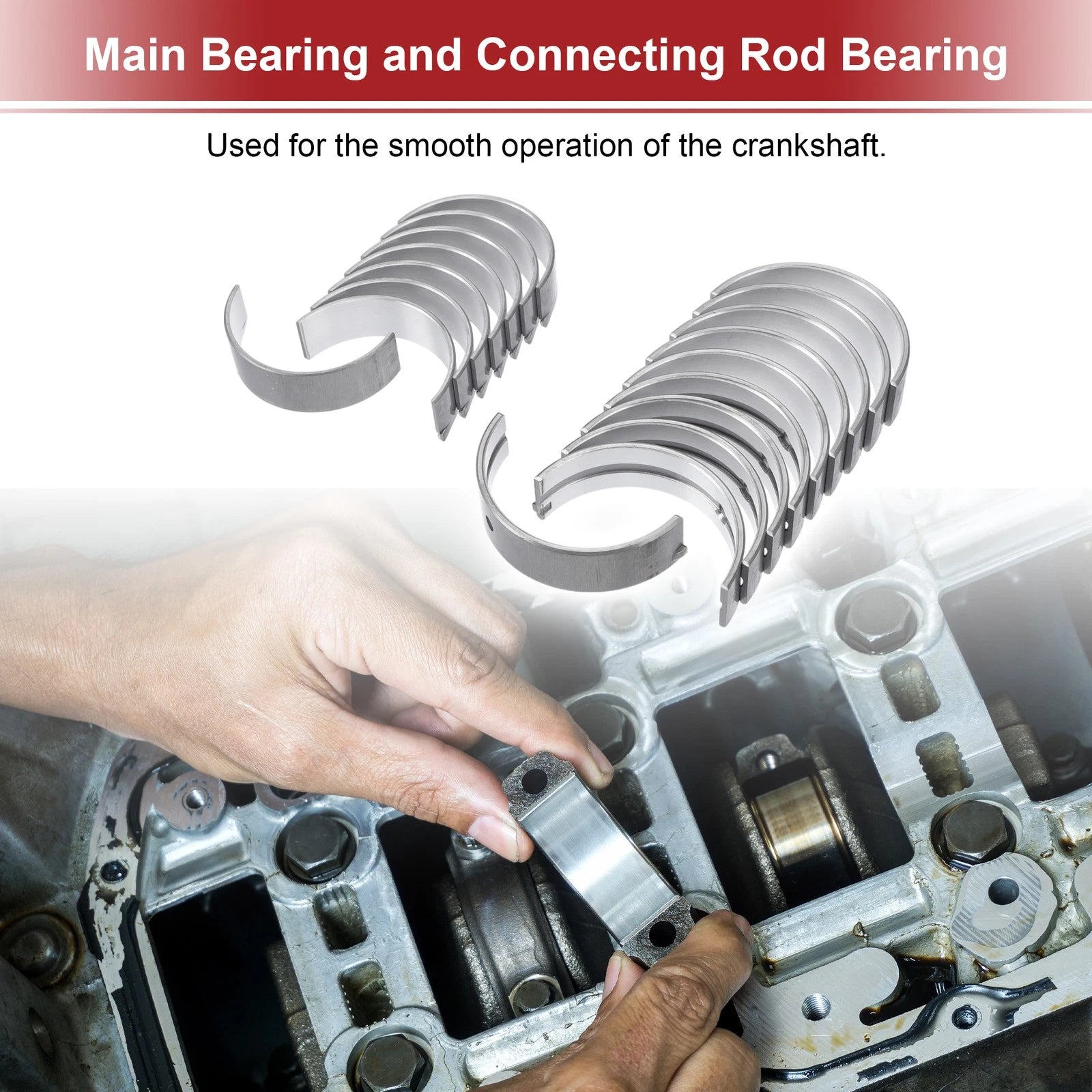 Main Bearing and Connecting Rod Bearing Kit No. 210202B100 for Hyundai Accent (2000–2005)