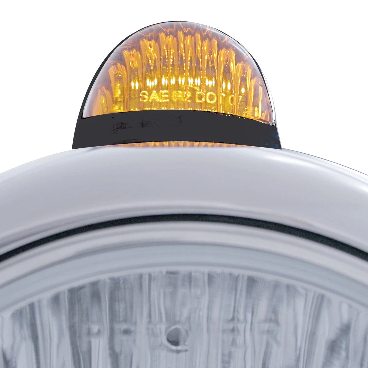 H4 LED Headlight Bulb and Dual Mode LED Signal Amber Lens for Jeep (2014–2020)