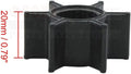 Water Pump Impeller & Key for Mercury Marine Quicksilver (47-161541, 47-16154-1)