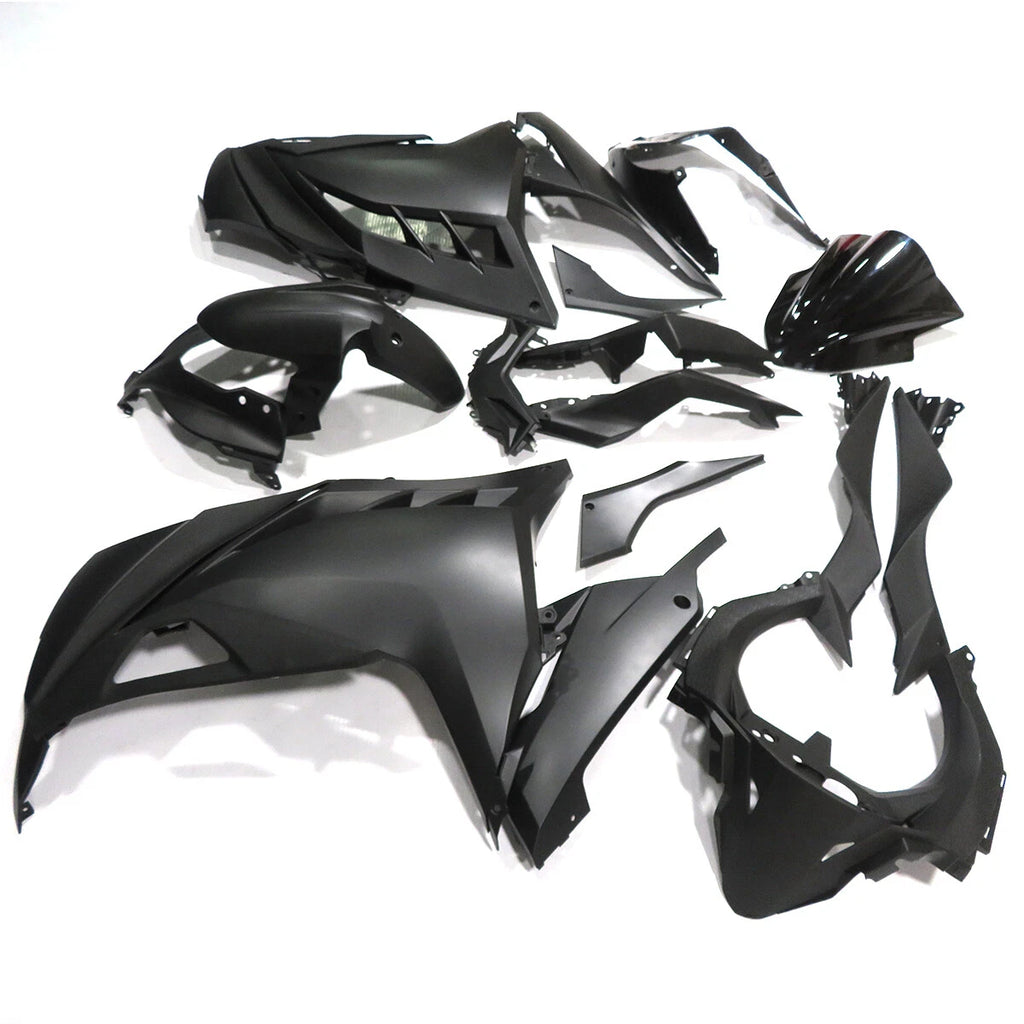 Matte Black Fairing Kit for Kawasaki Ninja 300 (2013–2017)
