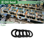 Oil Seal for [Make Model] (50x68x8mm) NBR Rubber High Pressure