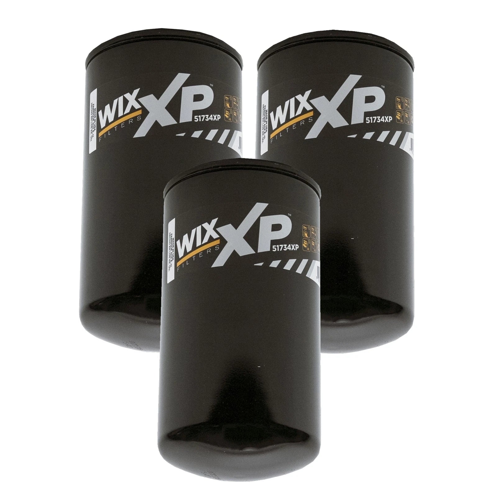 Set of 3 Wix XP Engine Oil Filters for Ford 7.3L V8 Turbo Diesel