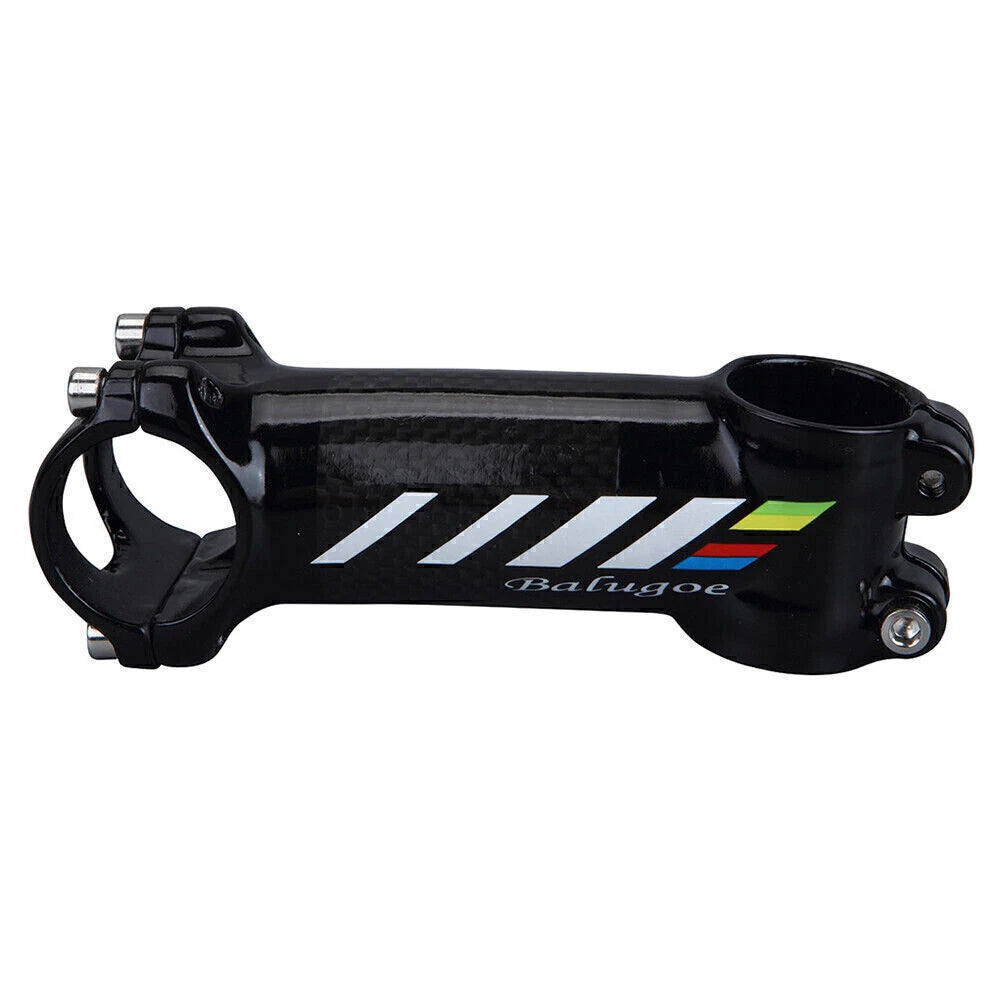 EC90 31.8mm Aluminum Carbon Fiber Bike Stem Riser 6° 3K Glossy Black