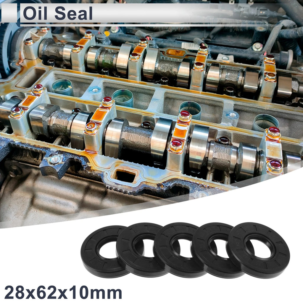 Set of 5 Oil Seal Rotary Shaft Seal TC Ring 28x62x10mm Nitrile Rubber