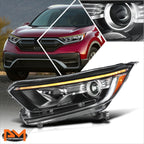 Left LED DRL Turn Signal Projector Headlight for Honda CR-V (2017–2022)