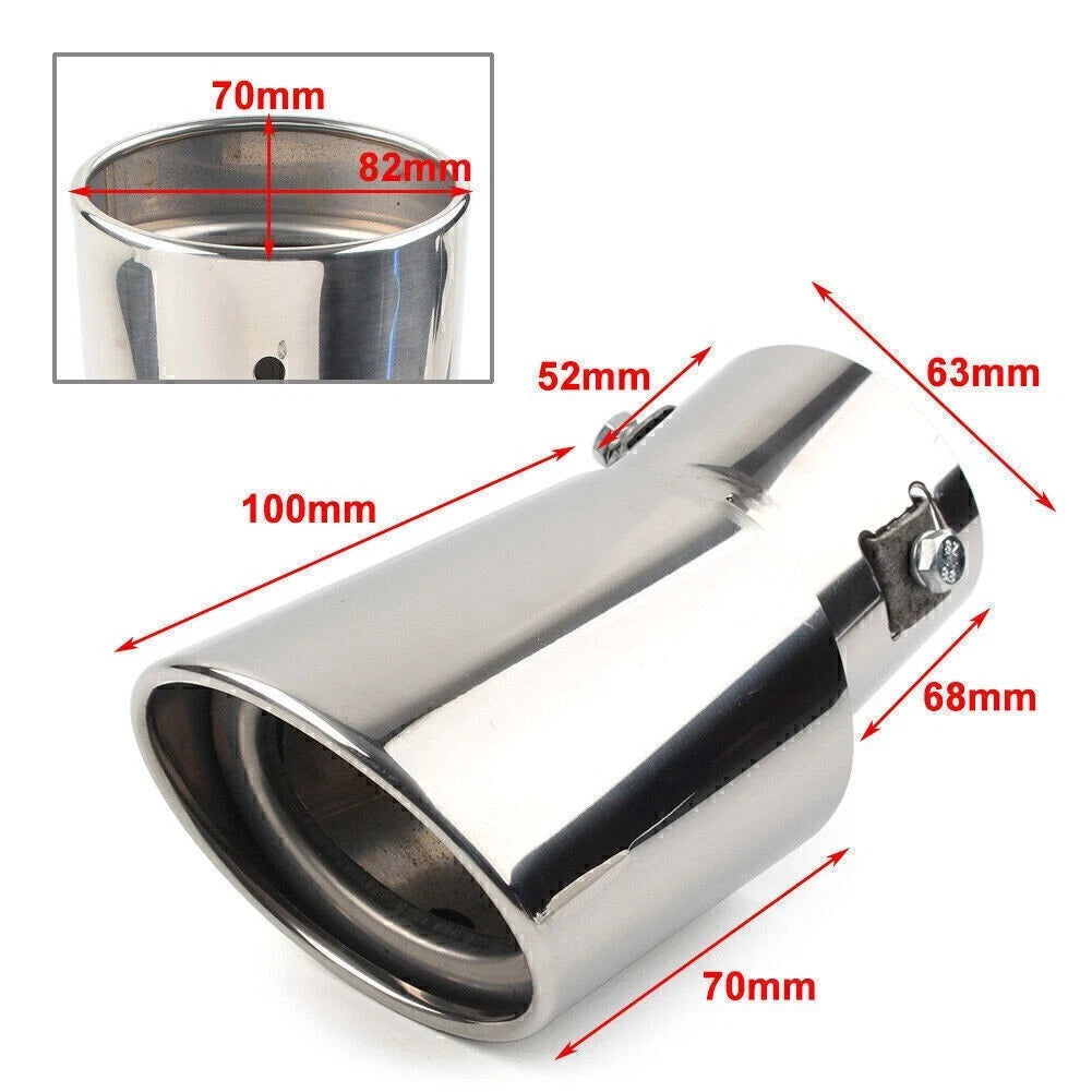 Stainless Steel Rear Exhaust Pipe Tail Muffler Tip for