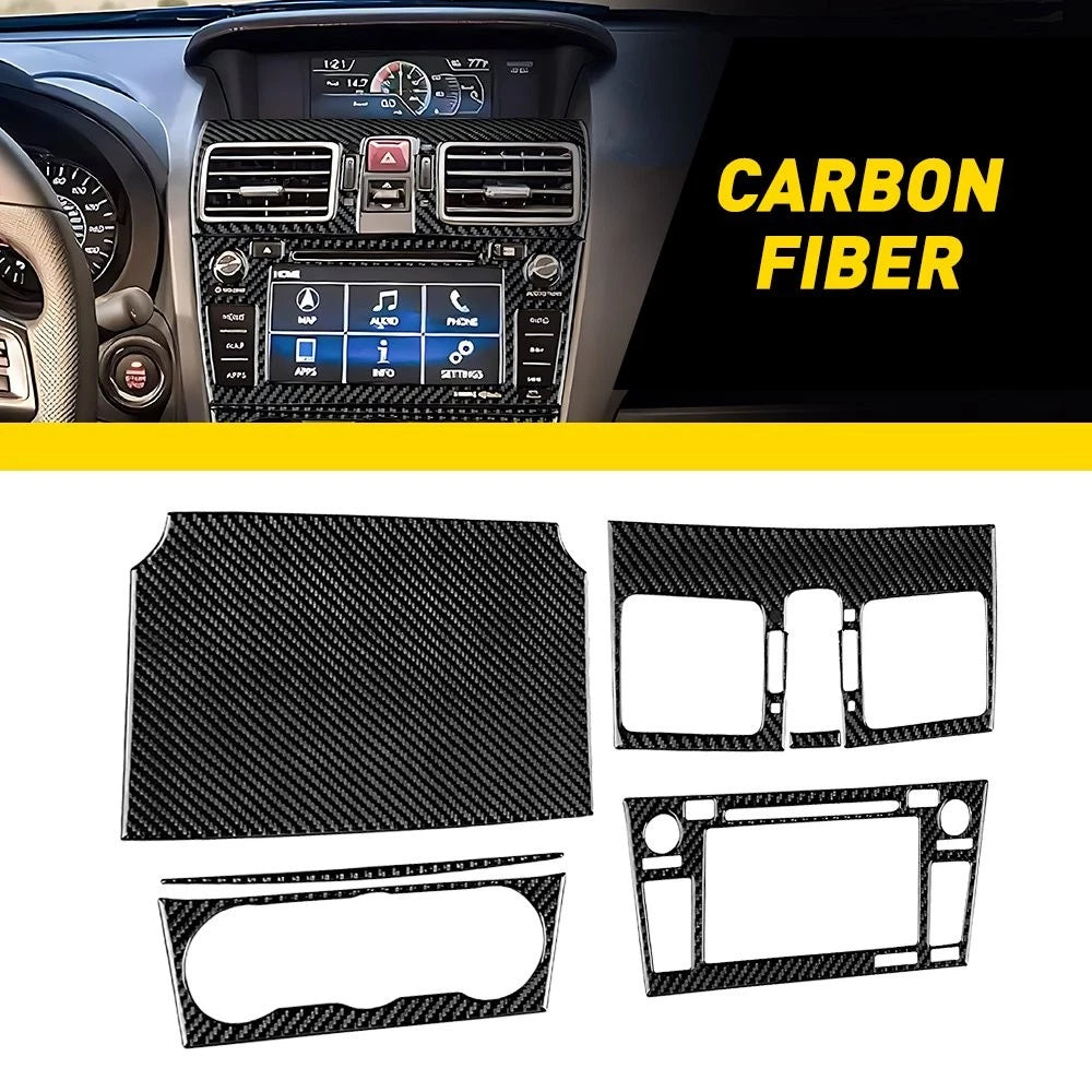 Carbon Fiber Center Control Console Sticker for Subaru WRX (2015–2021)