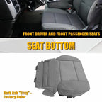 Driver Bottom Cloth Seat Cover for GMC Sierra 1500 2500HD 3500HD (2015–2019) Gray PY