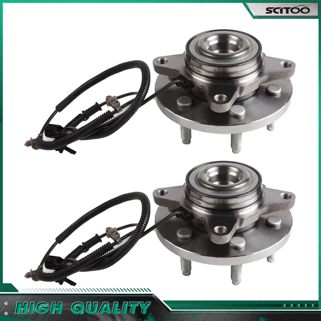 2X Front Wheel Bearing Hub Assembly for Ford Expedition (2007–2010) LH & RH